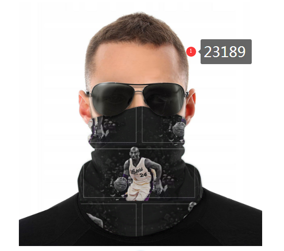 NBA 2021 Los Angeles Lakers #24 kobe bryant 23189 Dust mask with filter->nba dust mask->Sports Accessory
